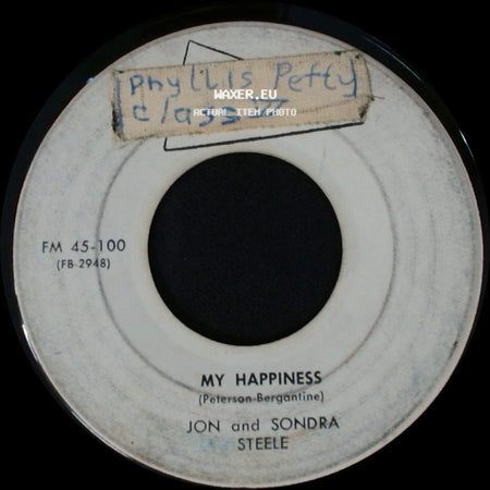 Jon And Sondra Steele - Begin The Beguine / My Happiness side B