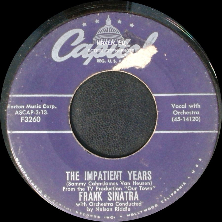 Frank Sinatra - Love And Marriage / The Impatient Years side B