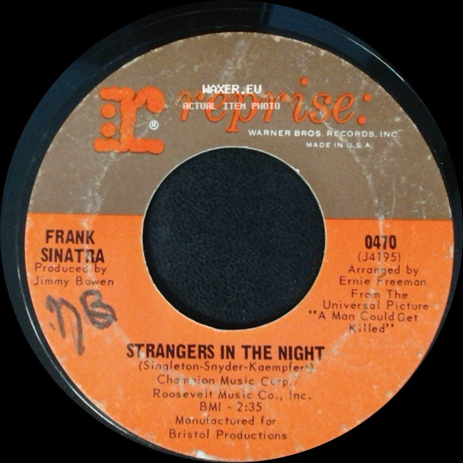 Frank Sinatra - Oh, You Crazy Moon / Strangers In The Night side B