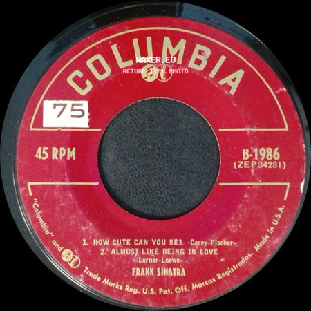 Frank Sinatra - 1. Nancy 2. Oh! What It Seemed To Be / Unknown Title B side B