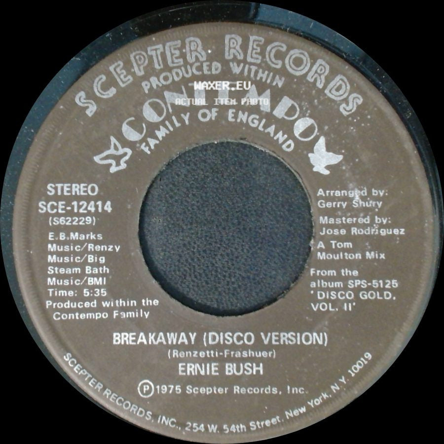 Ernie Bush - Breakaway (Disco Version) / Breakaway side A