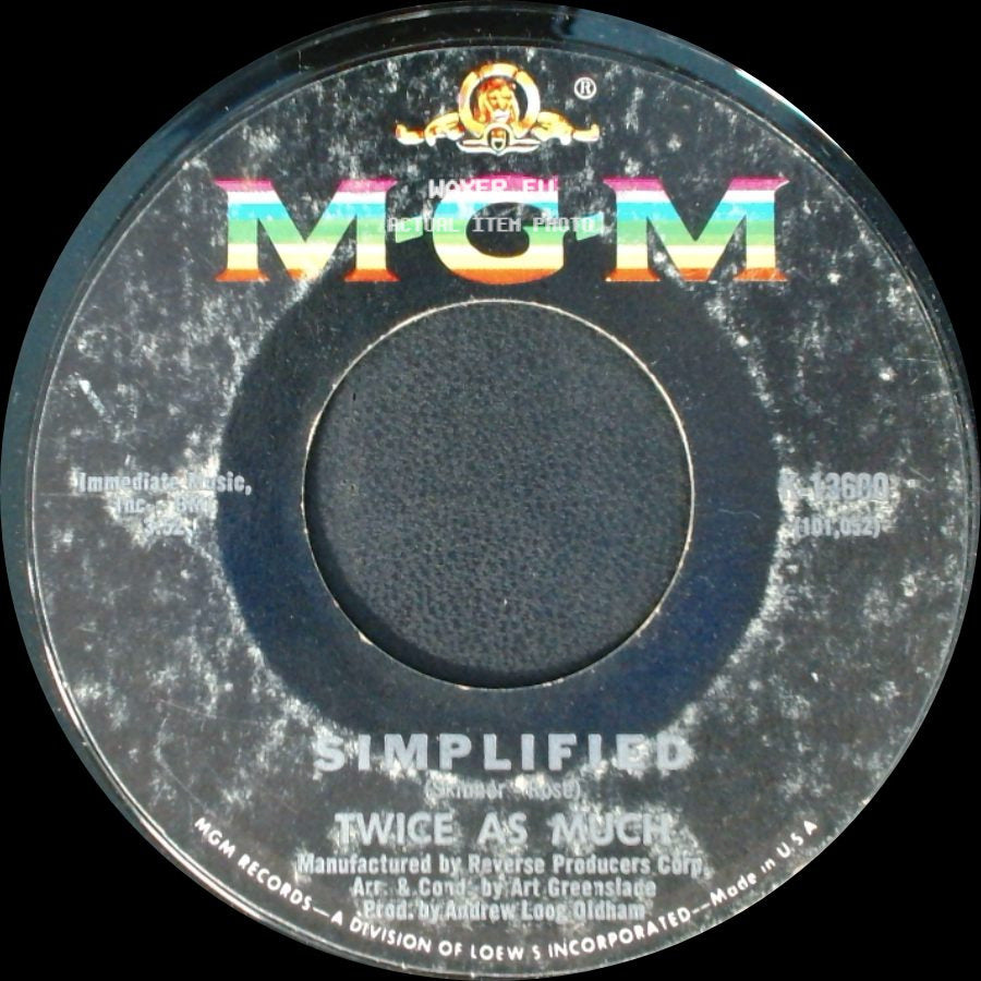 Simplified - Step Out Of Line / Twice As Much side B