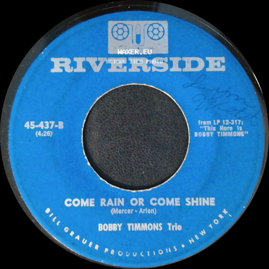 Bobby Timmons Trio - Dat Dere / Come Rain Or Come Shine side B
