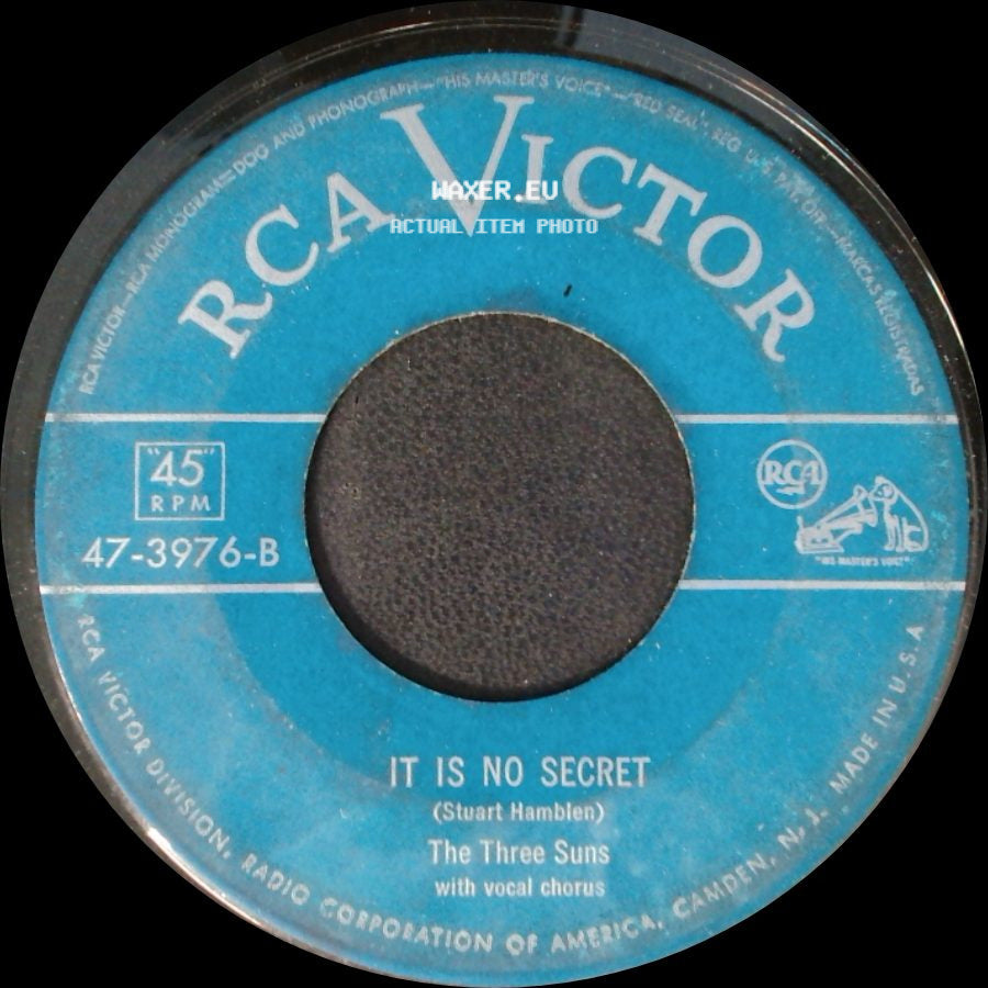 The Three Suns - It Is No Secret / To Think You've Chosen Me side A