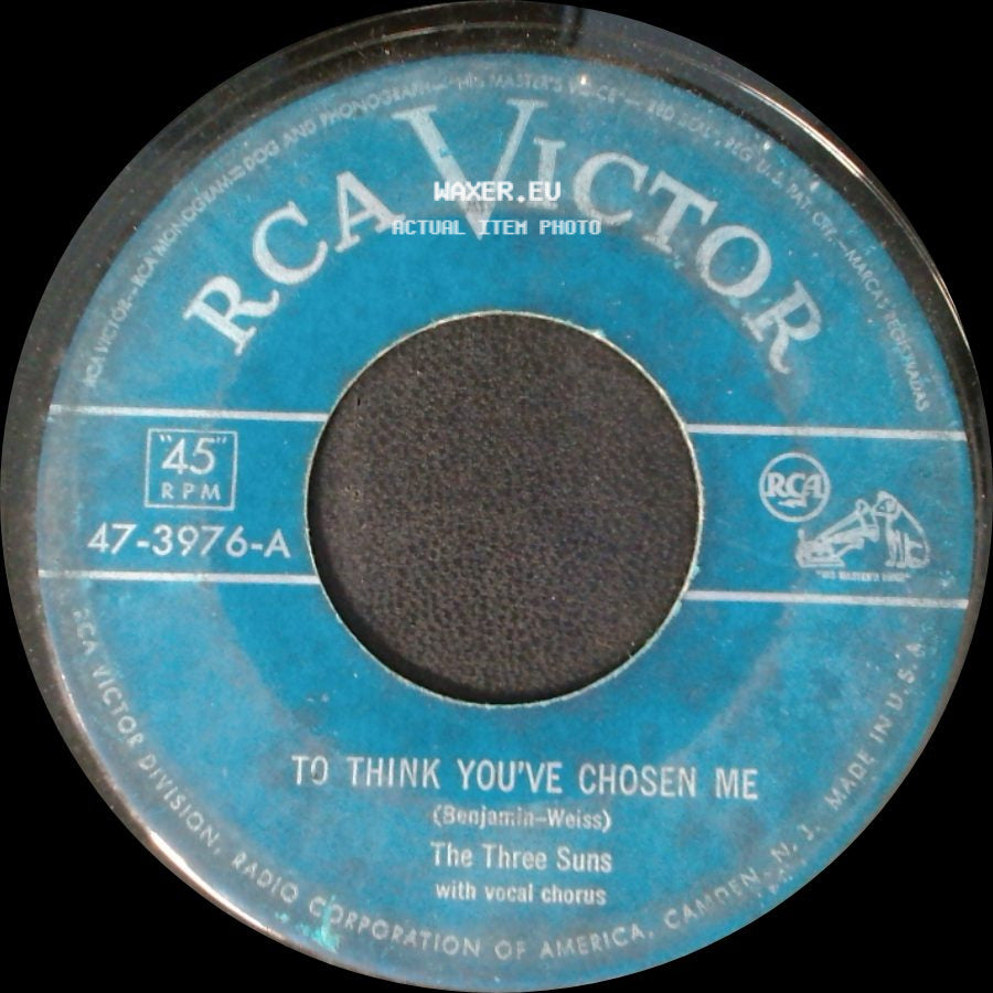 The Three Suns - It Is No Secret / To Think You've Chosen Me side B