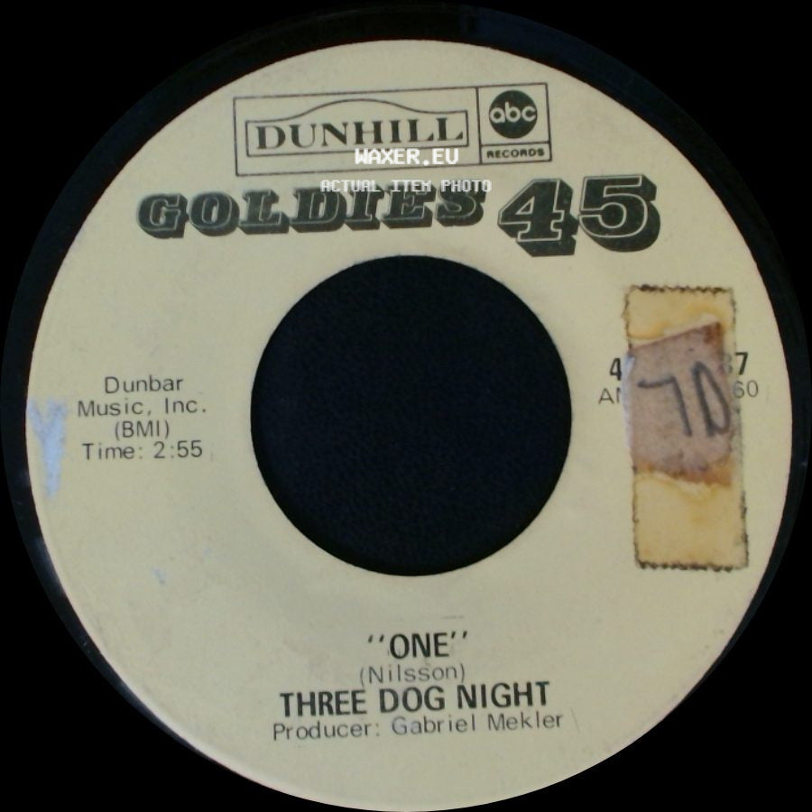 Three Dog Night - One / Try A Little Tenderness side A