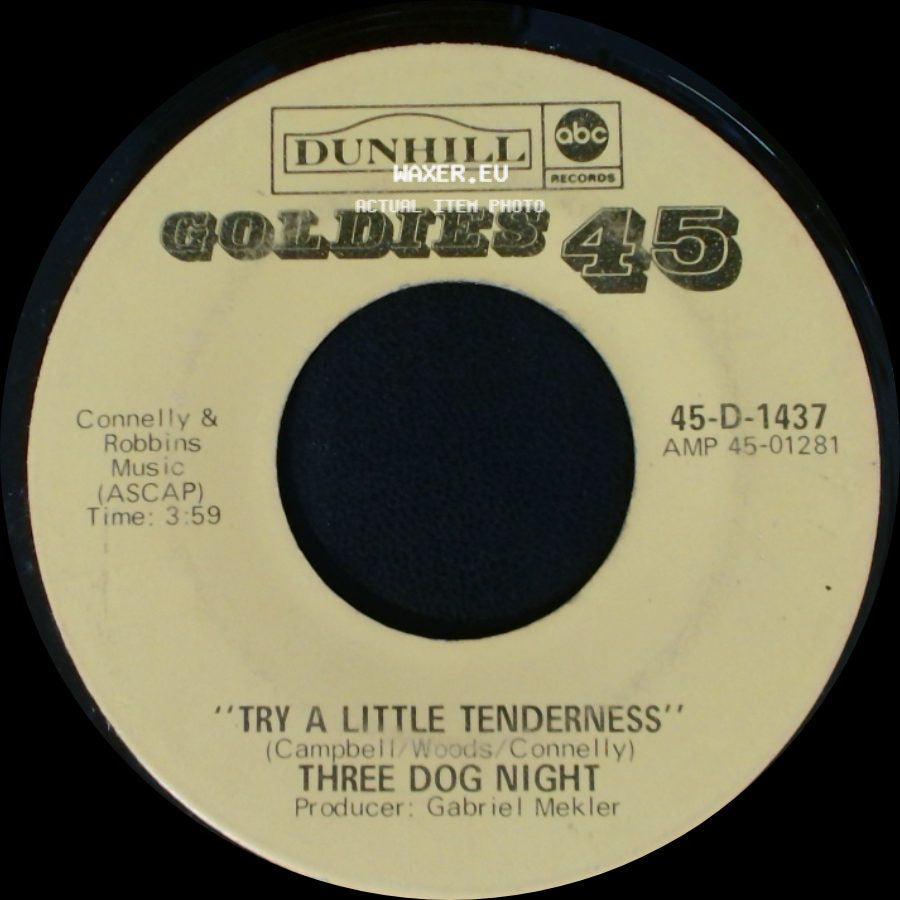 Three Dog Night - One / Try A Little Tenderness side B