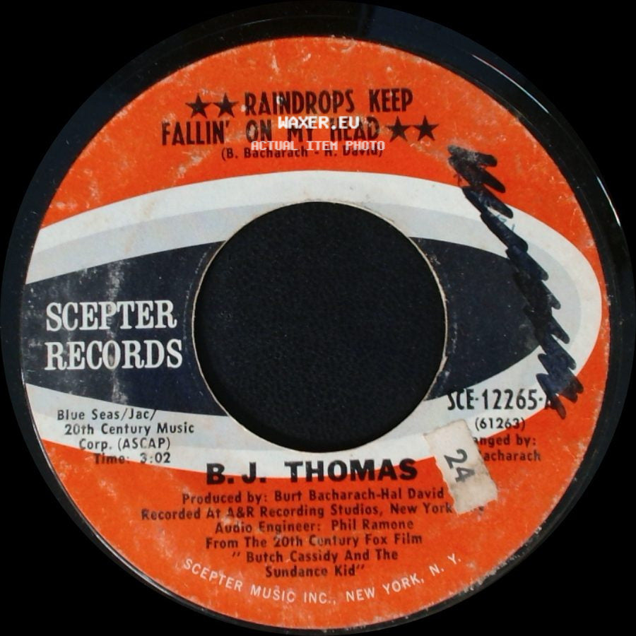 B. J. Thomas - Never Had It So Good / Raindrops Keep Fallin' On My Head side B