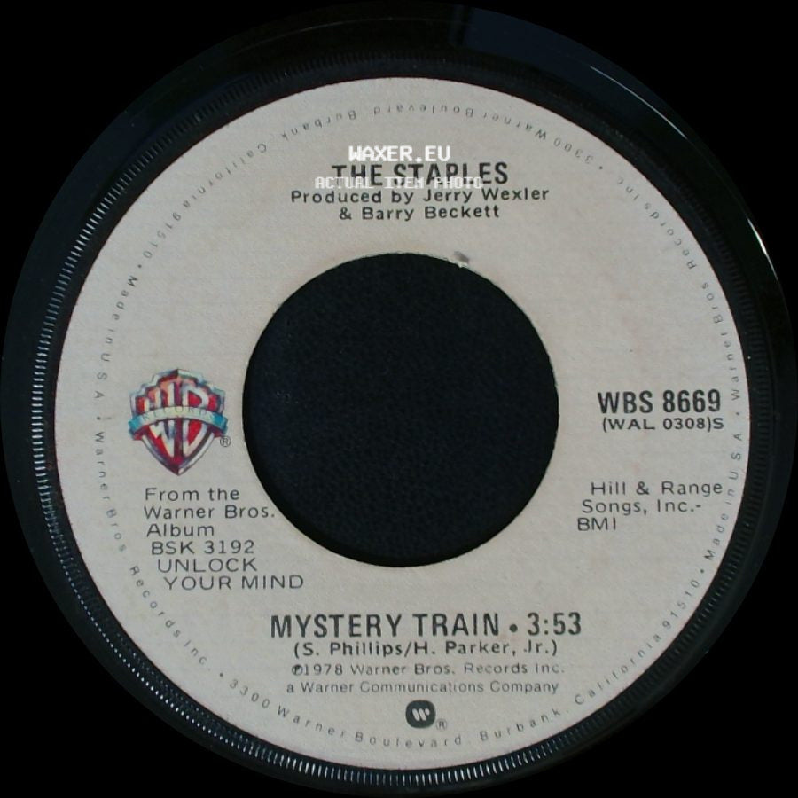 The Staples - Mystery Train / Unlock Your Mind side A