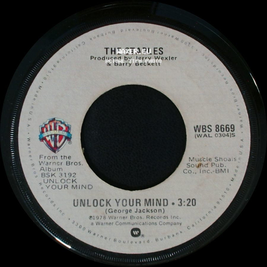 The Staples - Mystery Train / Unlock Your Mind side B