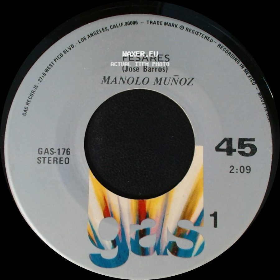 Manolo Muñoz - Pesares / Te Lo Dije side A