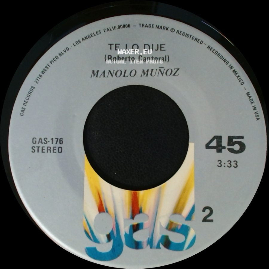 Manolo Muñoz - Pesares / Te Lo Dije side B
