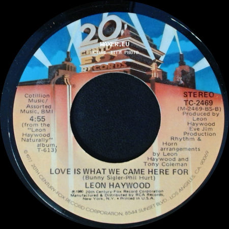 Leon Haywood - Love Is What We Came Here For / Daydream side A