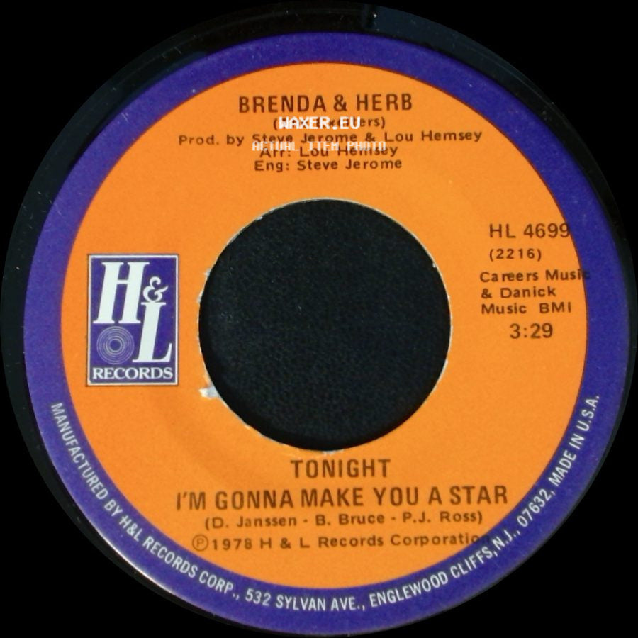 Brenda & Herb (The Exciters) - Tonight I'm Gonna Make You A Star / Sweet Dreamer side A