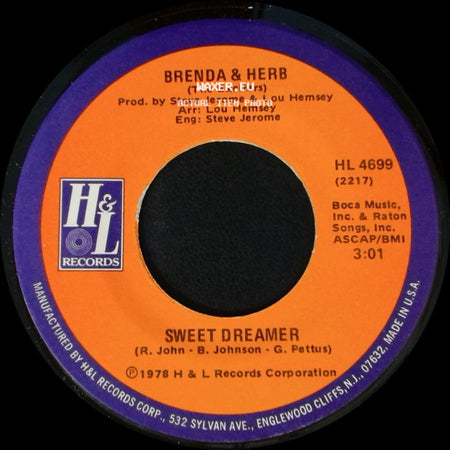 Brenda & Herb (The Exciters) - Tonight I'm Gonna Make You A Star / Sweet Dreamer side B