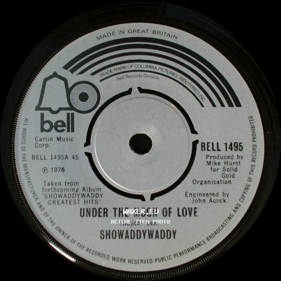 Showaddywaddy - Lookin' Back / Under The Moon Of Love side B