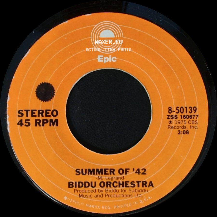 Biddu Orchestra - Summer Of '42 / Northern Dancer side A
