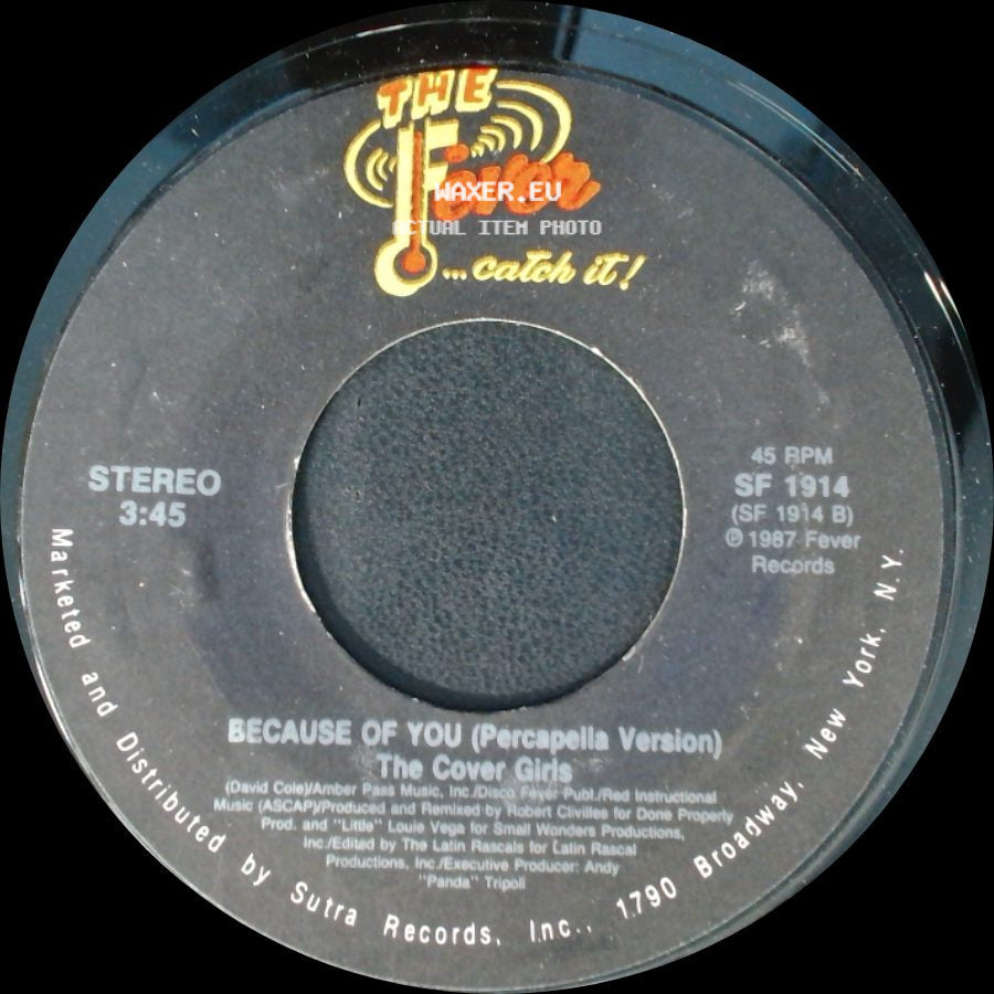 The Cover Girls - Because Of You (Percapella Version) / Because Of You side A