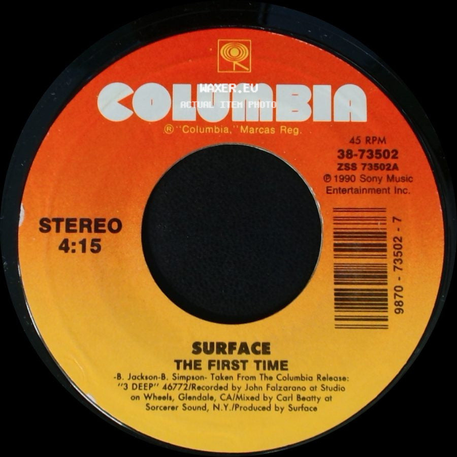 Surface - The First Time / Closer Than Friends side A