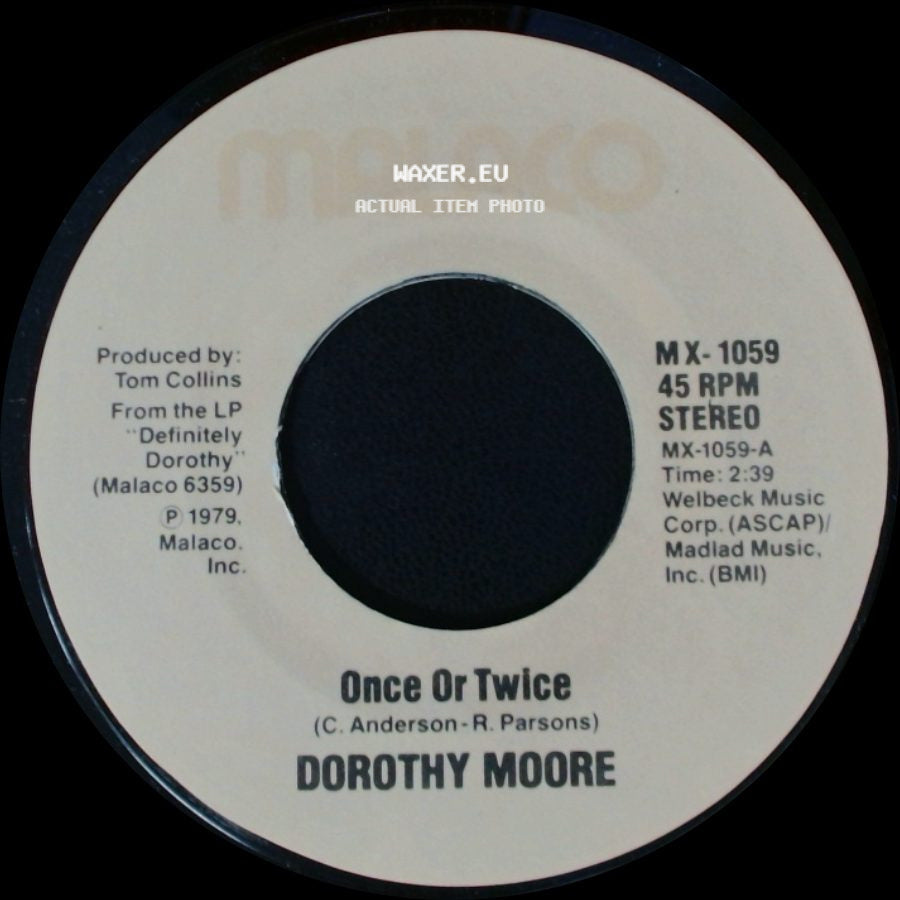 Dorothy Moore - Love Me / Once Or Twice side B