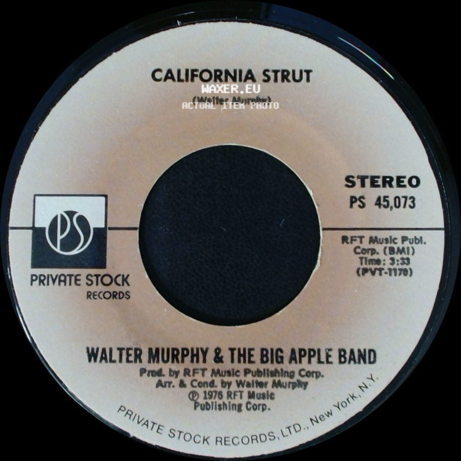 Walter Murphy & The Big Apple Band - A Fifth Of Beethoven / California Strut side B