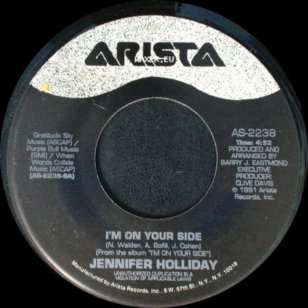 Jennifer Holliday - I'm On Your Side / More 'n' More side A