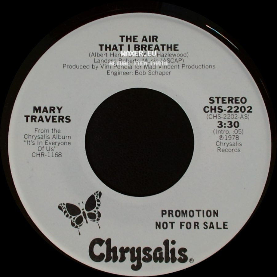Mary Travers - The Air That I Breathe / The Air That I Breathe side A