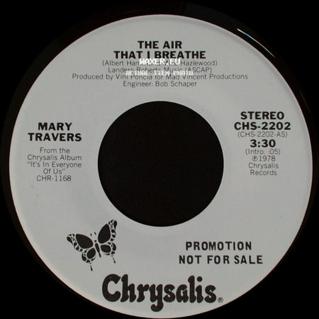 Mary Travers - The Air That I Breathe / The Air That I Breathe side A