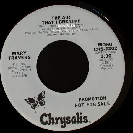 Mary Travers - The Air That I Breathe / The Air That I Breathe side B