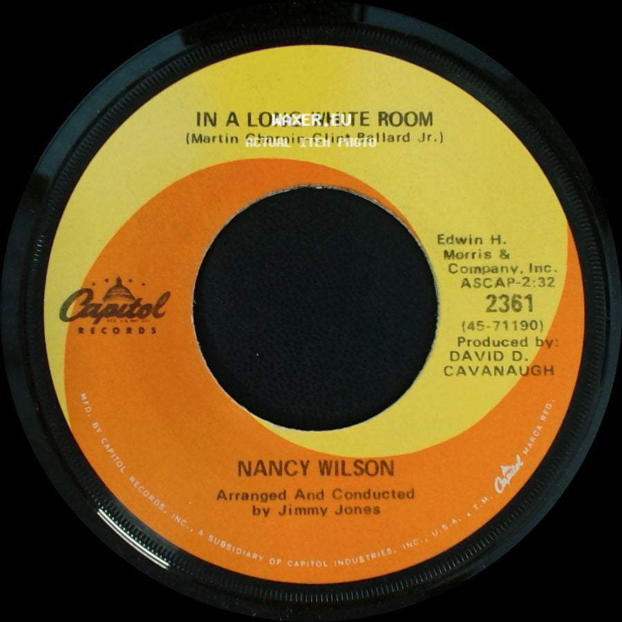 Nancy Wilson - In A Long White Room / Only Love side A
