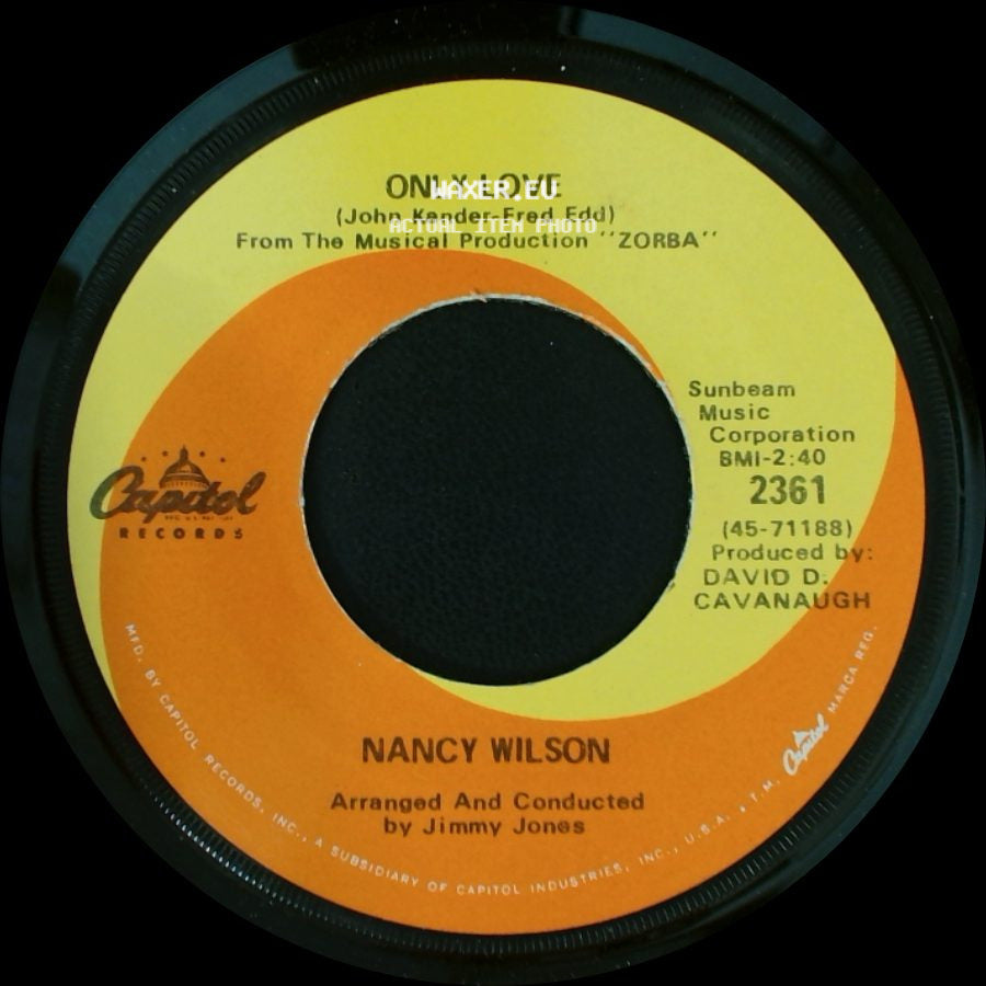 Nancy Wilson - In A Long White Room / Only Love side B