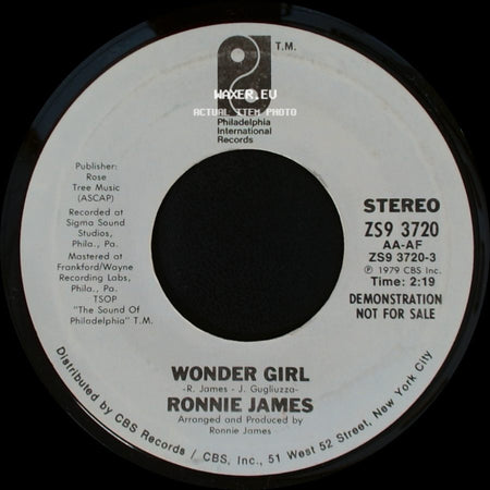Ronnie James - Wonder Girl / Wonder Girl side B