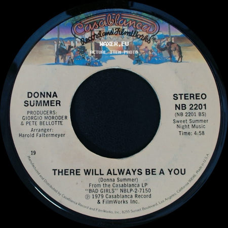 Donna Summer - Dim All The Lights / There Will Always Be A You side B