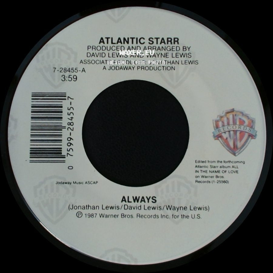 Atlantic Starr - Always (Instrumental) / Always side B