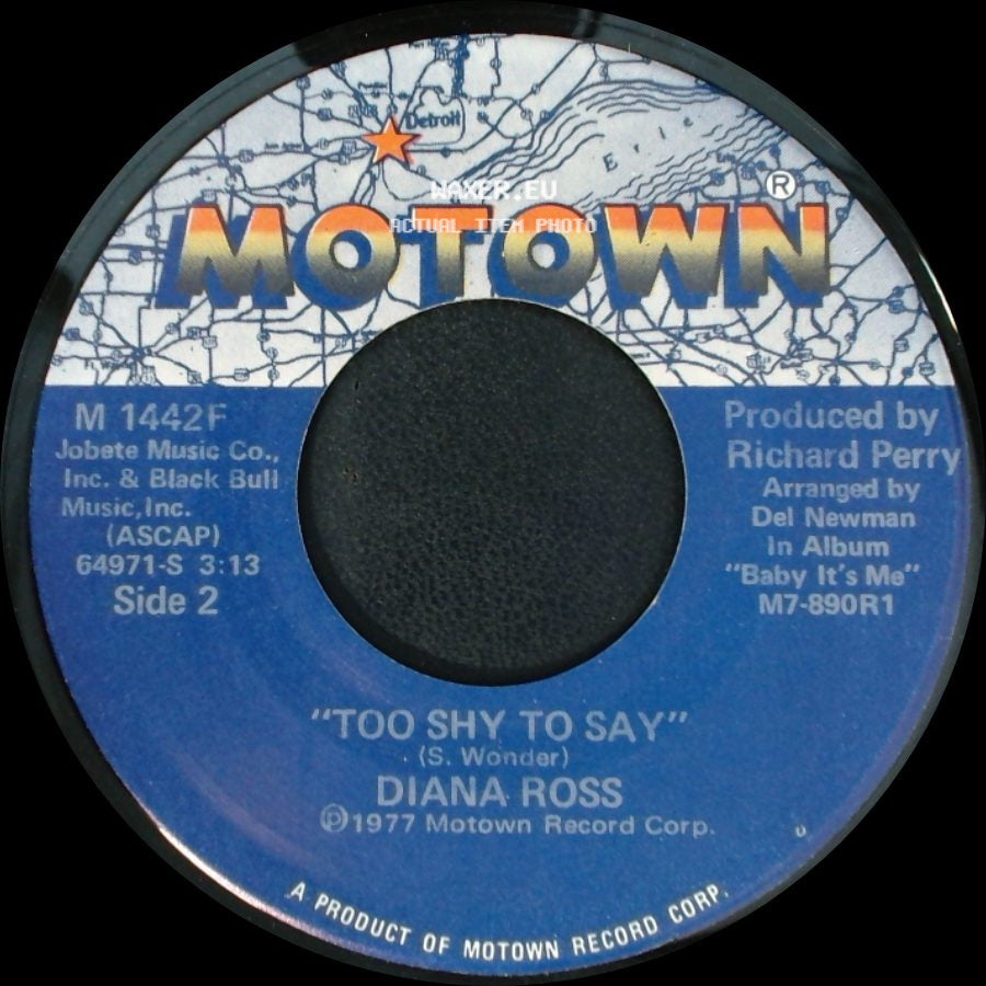 Diana Ross - You Got It / Too Shy To Say side B