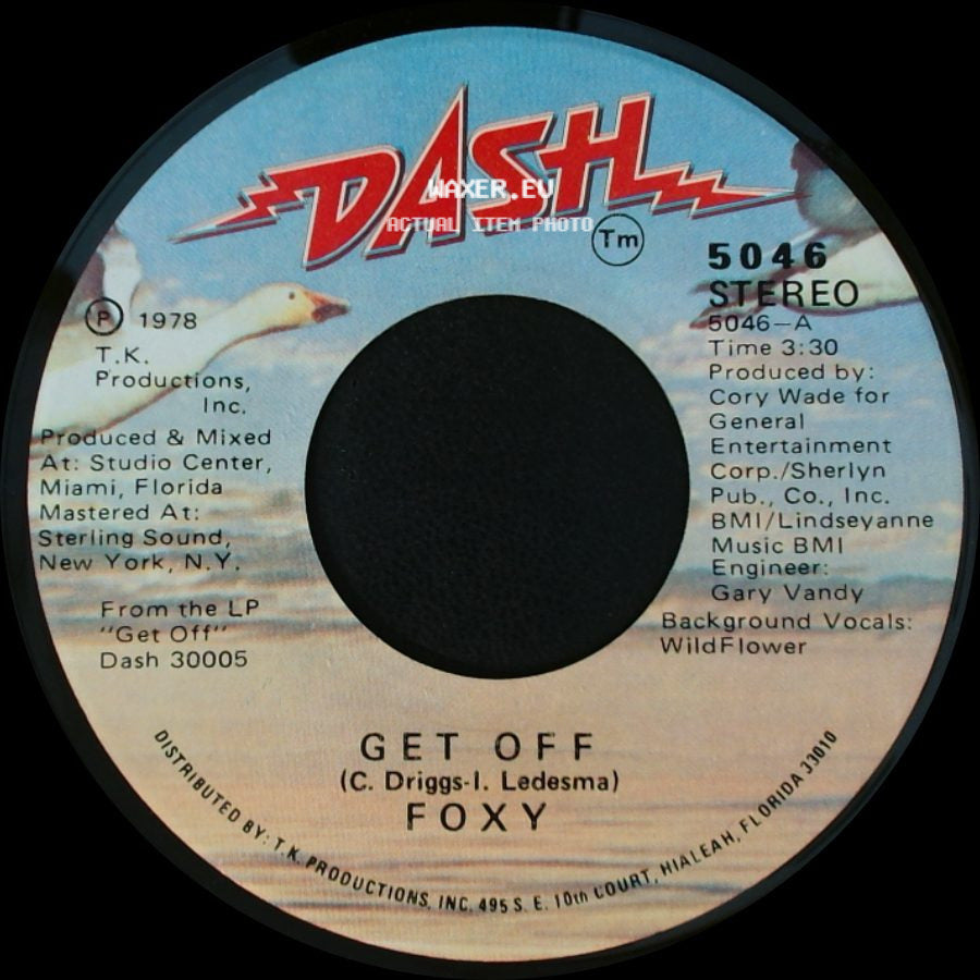 Foxy - You Make Me Hot / Get Off side B