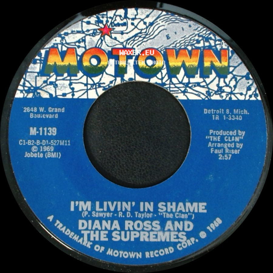 Diana Ross And The Supremes - I'm So Glad I Got Somebody (Like You Around) / I'm Livin' In Shame side B