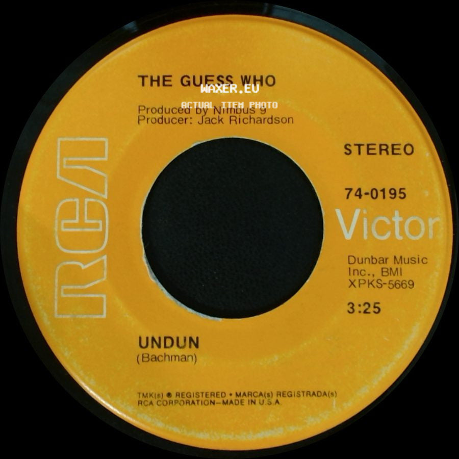 The Guess Who - Laughing / Undun side B
