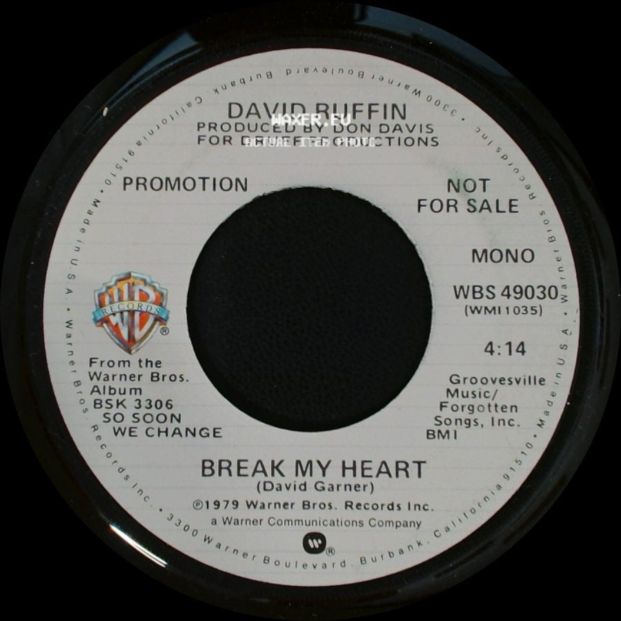 David Ruffin - Break My Heart / Break My Heart side A