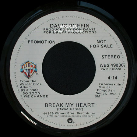 David Ruffin - Break My Heart / Break My Heart side B
