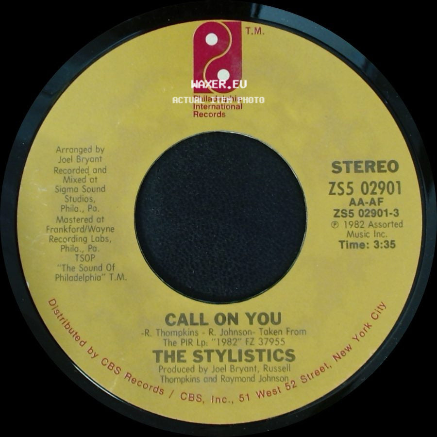 The Stylistics - Call On You / Don't Come Telling Me Lies side A