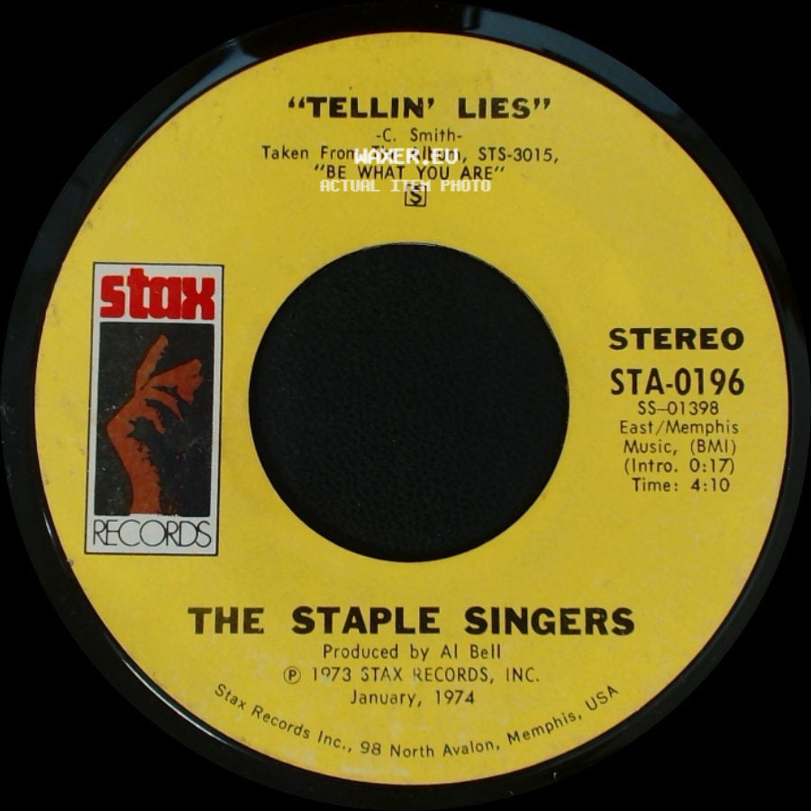The Staple Singers - Touch A Hand, Make A Friend / Tellin' Lies side B