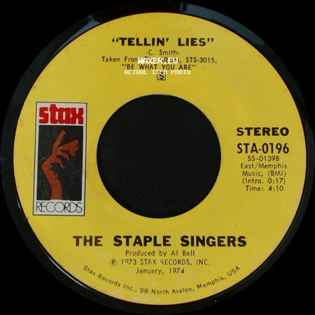 The Staple Singers - Touch A Hand, Make A Friend / Tellin' Lies side B