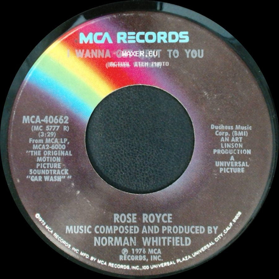Rose Royce - Sunrise / I Wanna Get Next To You side B