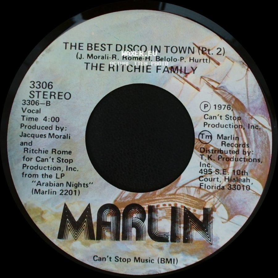 The Ritchie Family - The Best Disco In Town (Pt. 2) / The Best Disco In Town side A