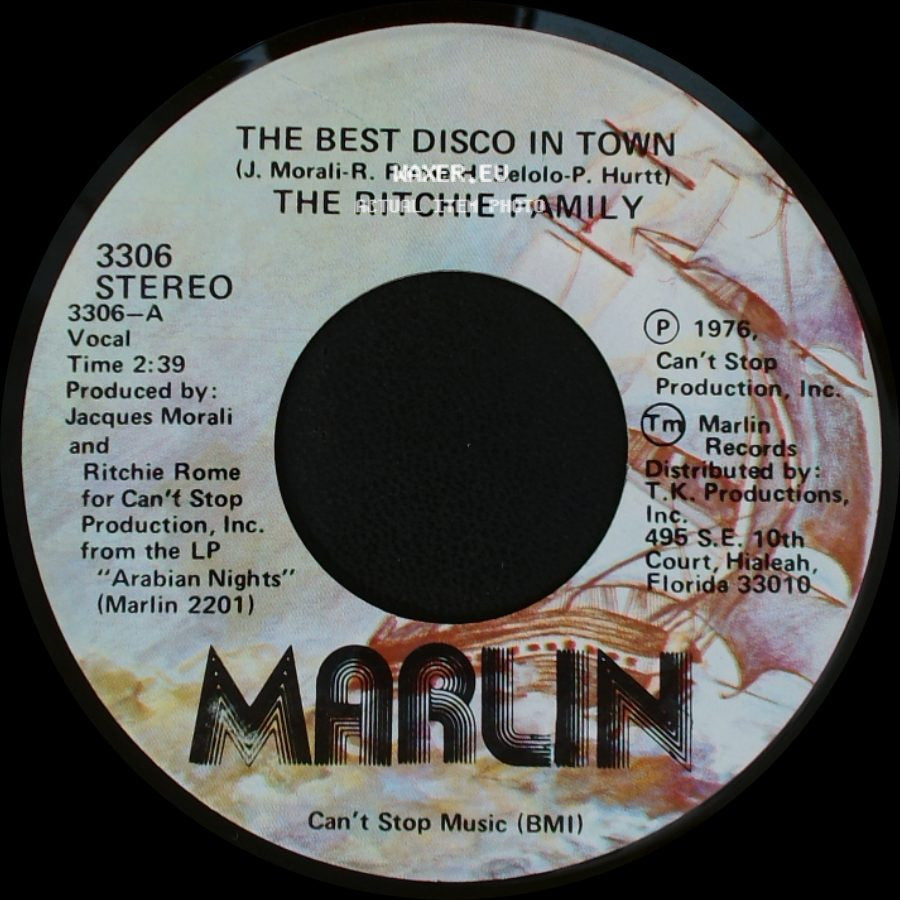 The Ritchie Family - The Best Disco In Town (Pt. 2) / The Best Disco In Town side B
