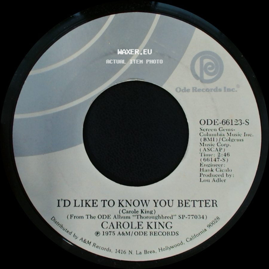 Carole King - I'd Like To Know You Better / High Out Of Time side A