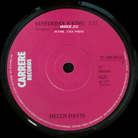 Helen Davis - Satisfaction / Yesterday A King side B
