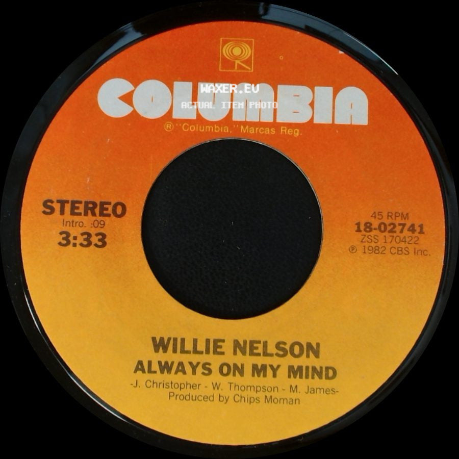 Willie Nelson - Always On My Mind / The Party's Over side A