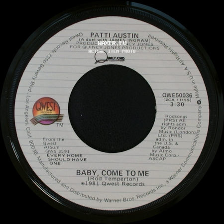 Patti Austin - Baby, Come To Me / Solero side A